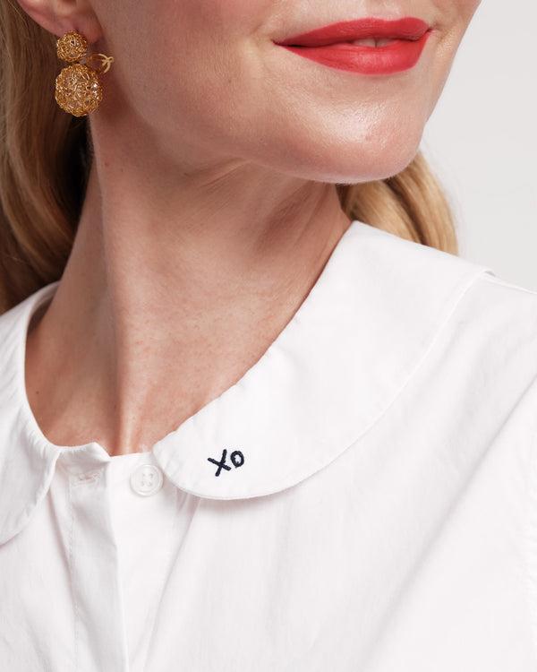 Frances Valentine Louise Collar Cotton Shell