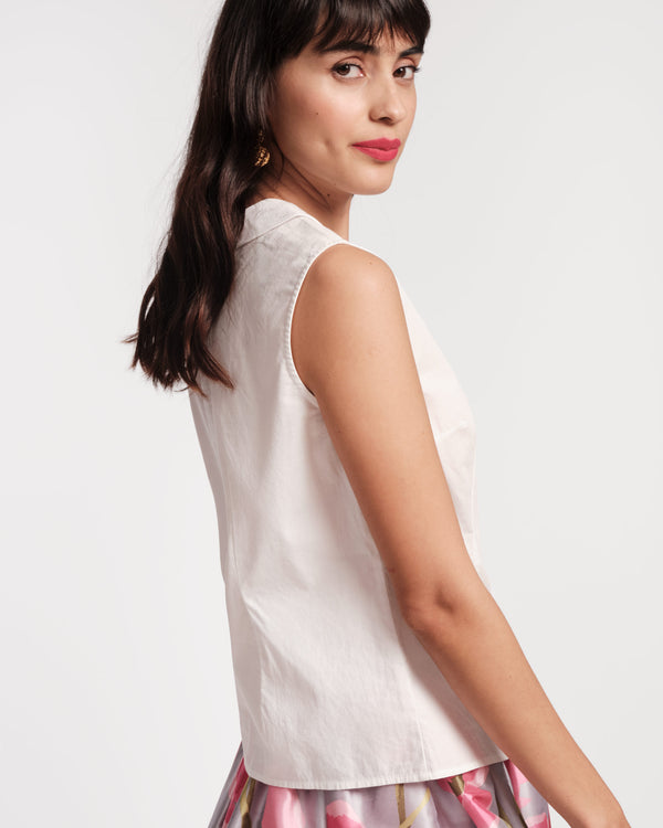 Frances Valentine Louise Floral Collar Top