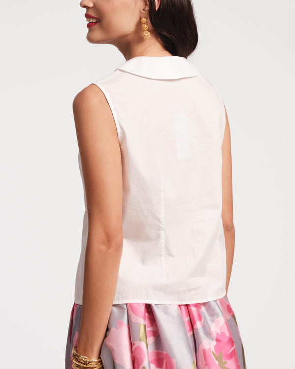 Frances Valentine Louise Floral Collar Top