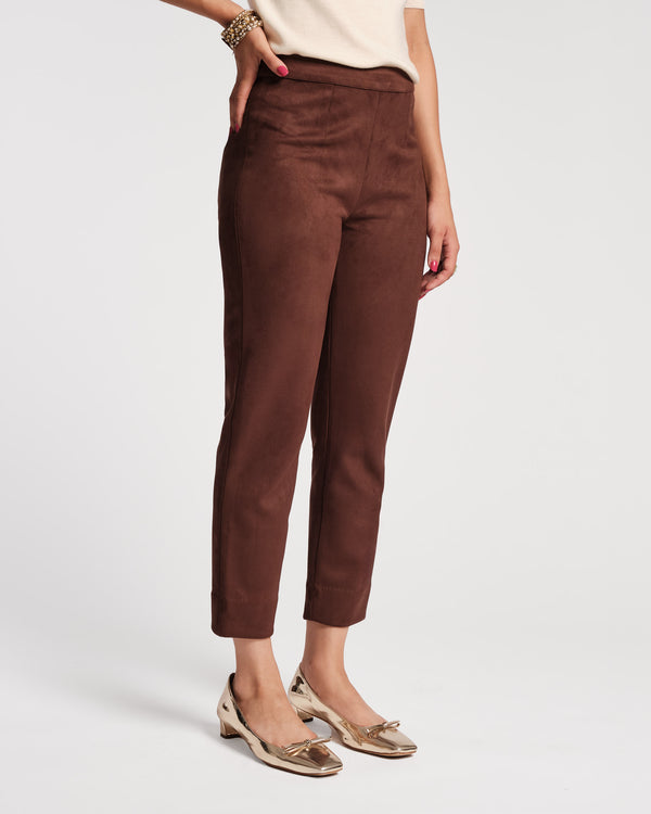 Frances Valentine Lucy Microsuede Cigarette Pant