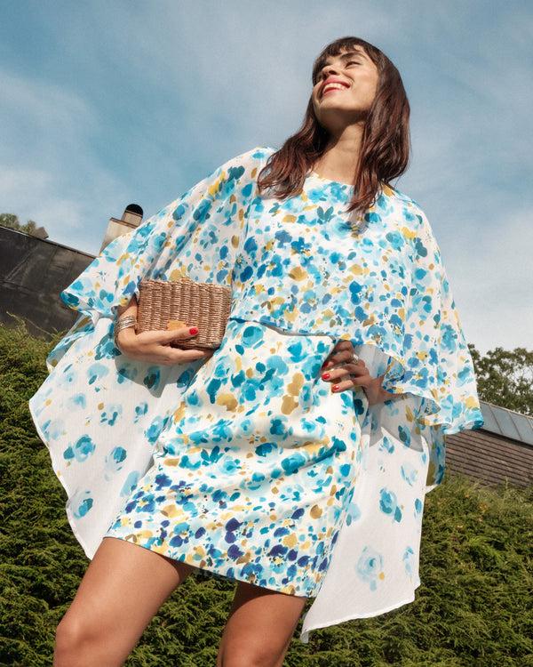 frances valentine Mini Cape Dress