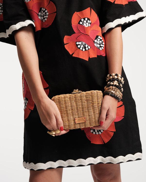 Frances Valentine Paige Wicker Clutch