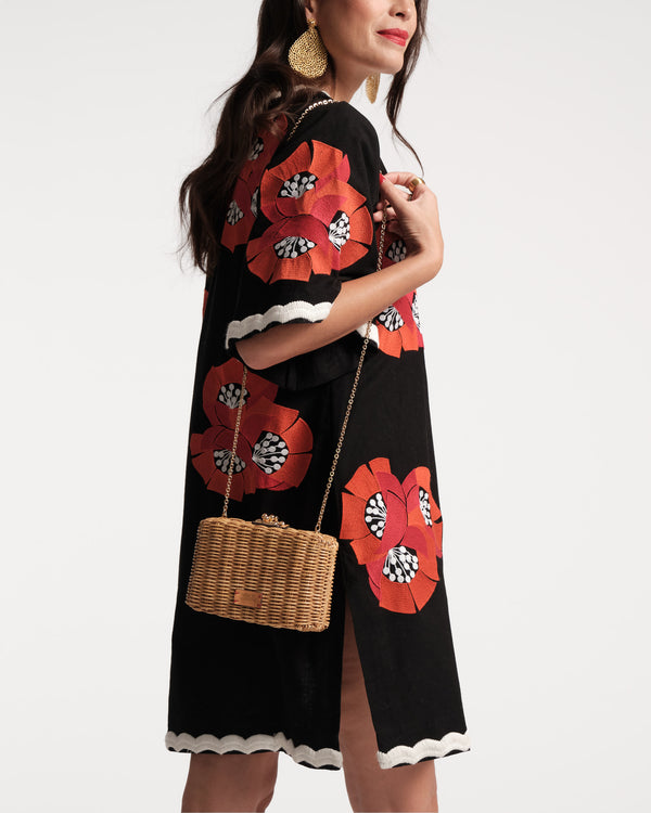 Frances Valentine Paige Wicker Clutch