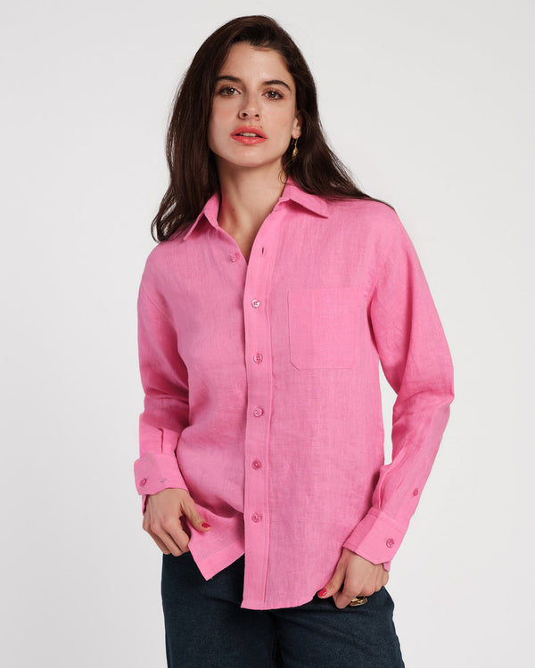Frances Valentine Perfect Button Down Linen