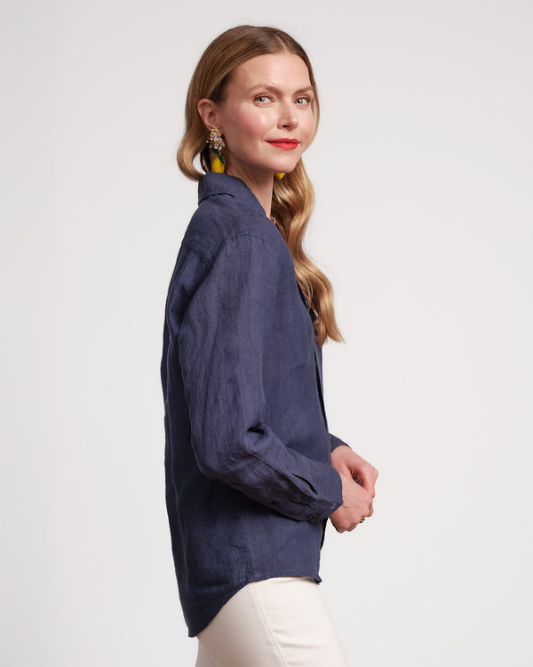 Frances Valentine Perfect Button Down Linen