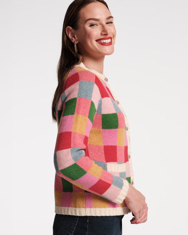 Frances Valentine Pixel Wool Cardigan