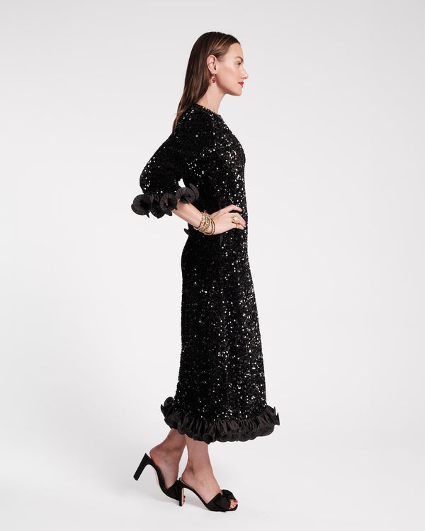 Frances Valentine Plaza Sequin Midi Dress