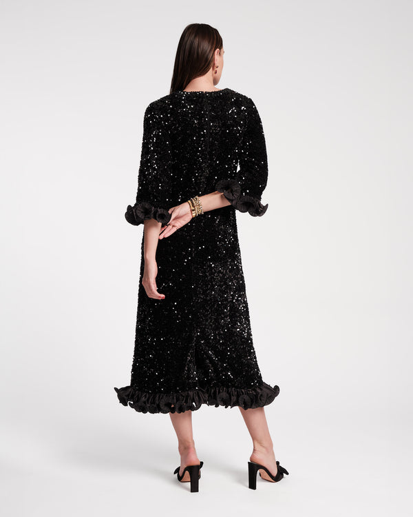 Frances Valentine Plaza Sequin Midi Dress