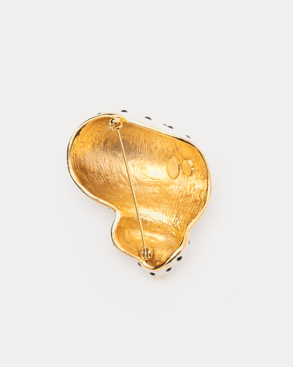 Frances Valentine Polka Dot Snail Shell Brooch
