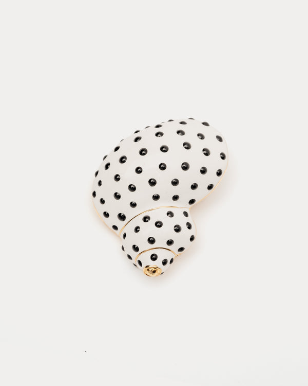 frances valentine Polka Dot Snail Shell Brooch