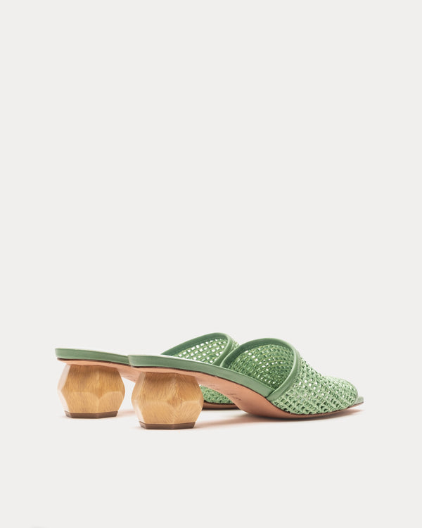 Frances Valentine Raffia Mesh Slide