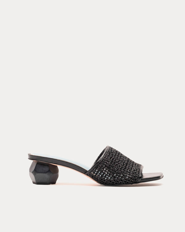 Frances Valentine Raffia Mesh Slide