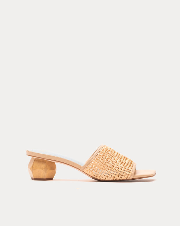 Frances Valentine Raffia Mesh Slide