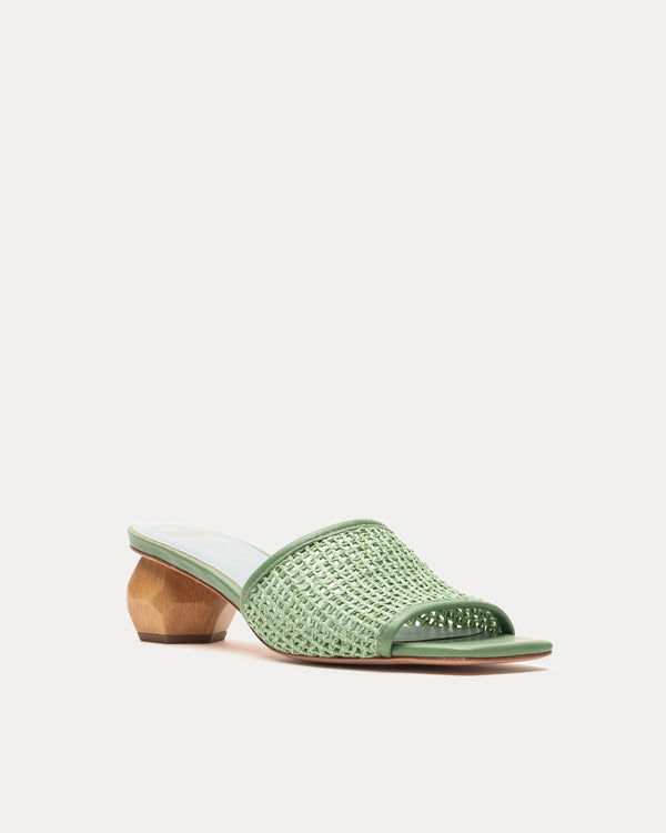 frances valentine Raffia Mesh Slide
