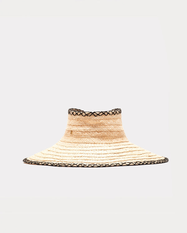 Frances Valentine Rollable Raffia Visor