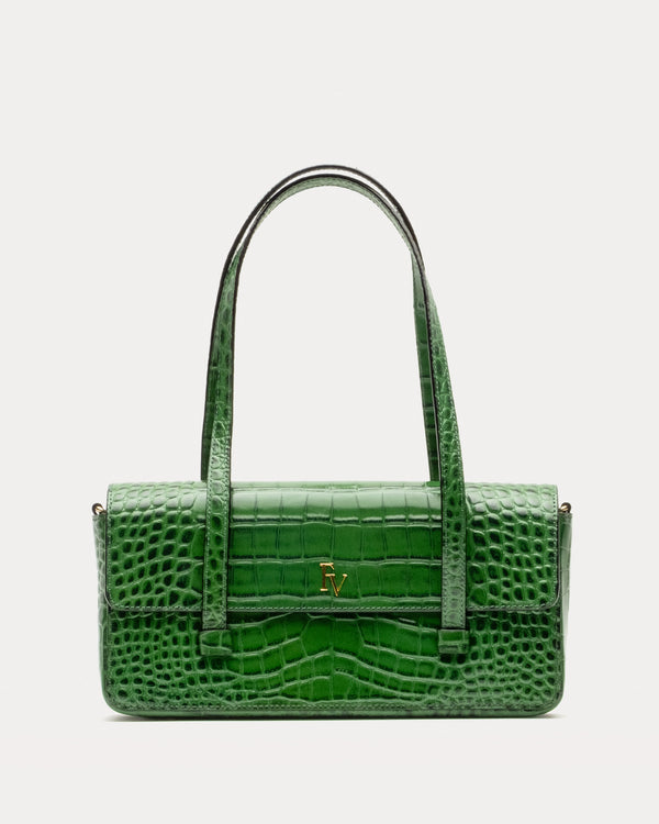 frances valentine Small Slim Croc Tote Bag