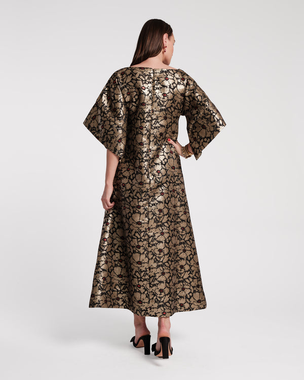 Frances Valentine Spinnaker Jacquard Maxi Dress