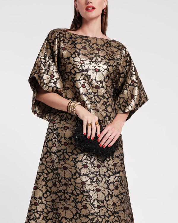 Frances Valentine Spinnaker Jacquard Maxi Dress