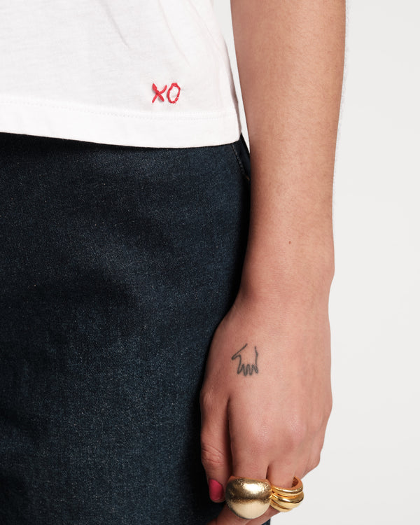 Frances Valentine Super Pima Crewneck Tee Shirt