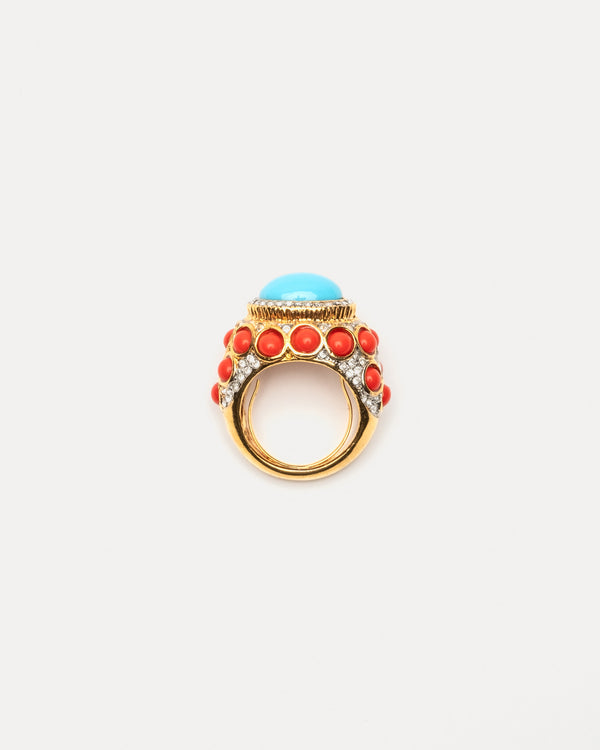 frances valentine Turquoise Cabochon Ring