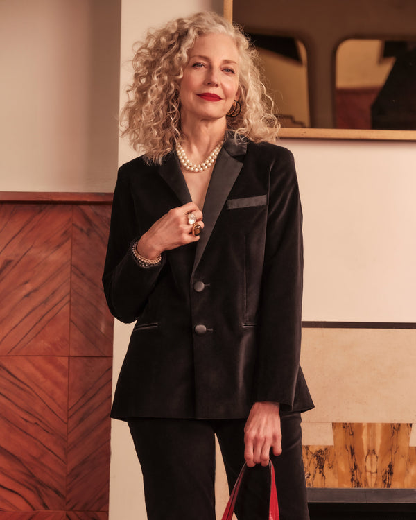 Frances Valentine Velvet Tuxedo Jacket