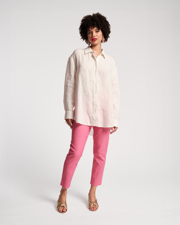 Frances Valentine Perfect Oversized Linen Button Down