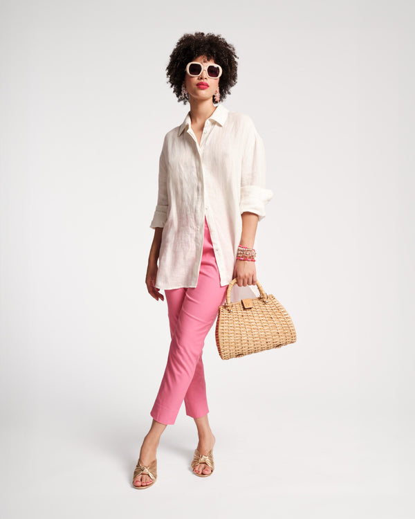 frances valentine Perfect Oversized Linen Button Down