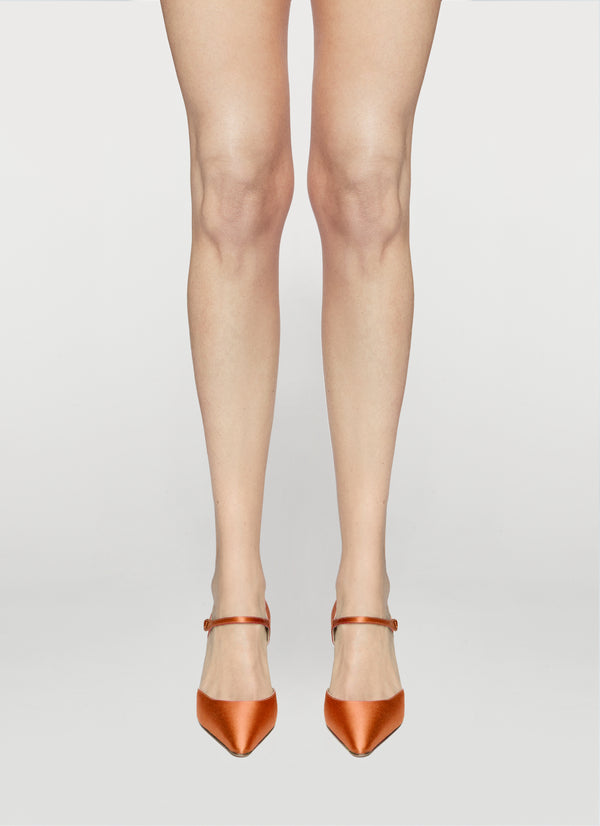 Francesco Russo R1P1005 Pump Pumpkin Satin
