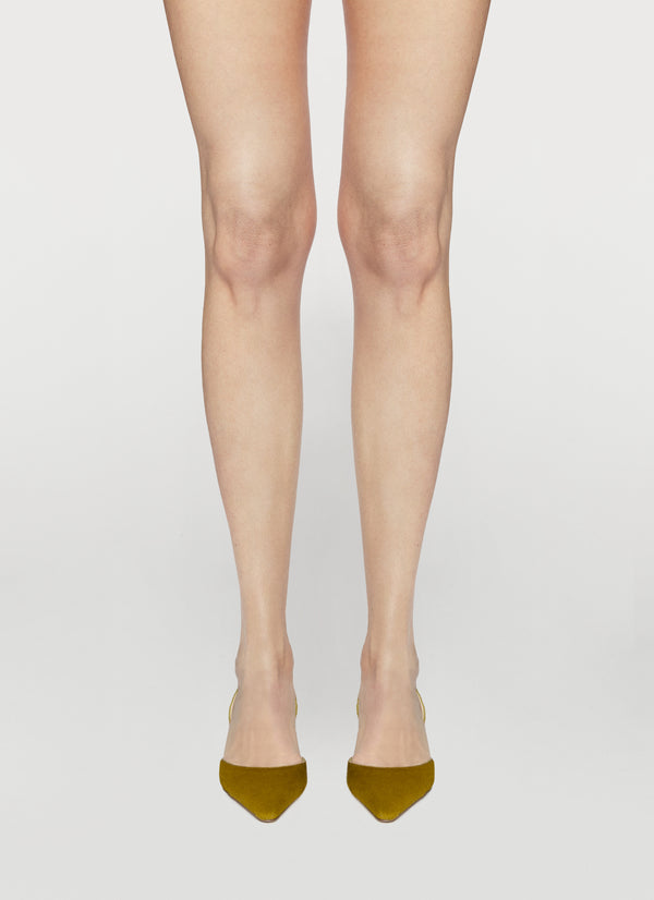 Francesco Russo R1P1006 Sling Back Olive Green