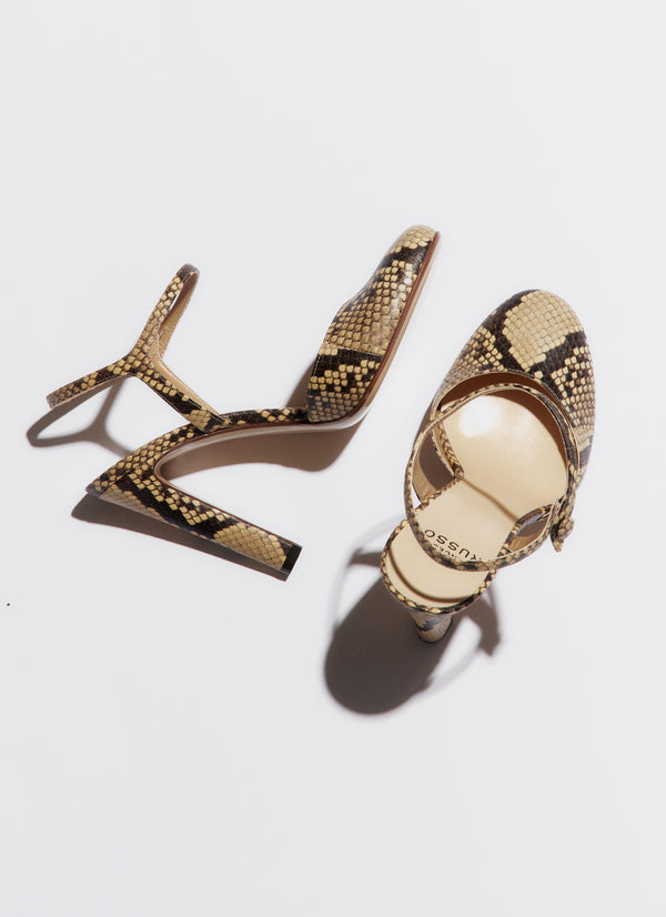 Francesco Russo R1P769 Pump Ayers Tan