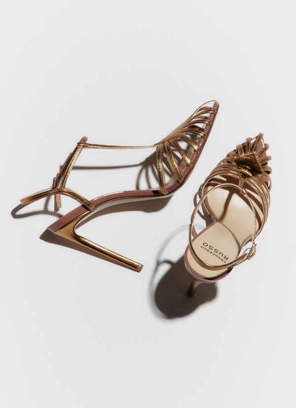 Francesco Russo R1S502 Sandal Gold