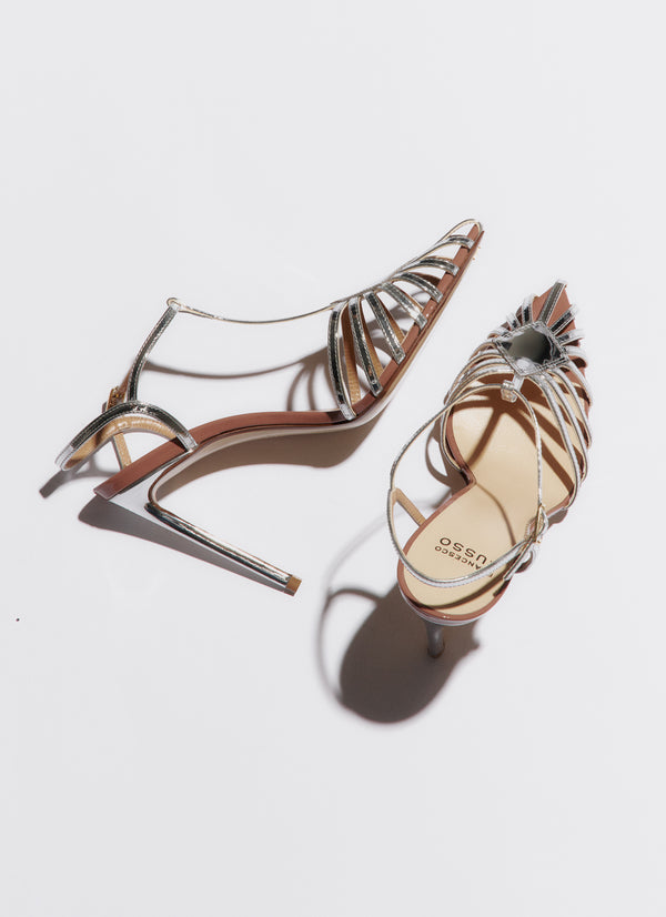 Francesco Russo R1S502 Sandal Silver