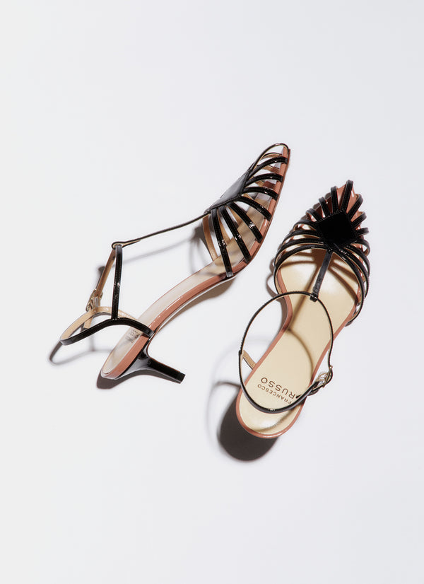 Francesco Russo R1S503 Sandal Black