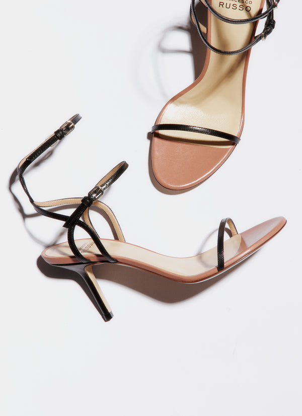 Francesco Russo R1S956 Sandal Black