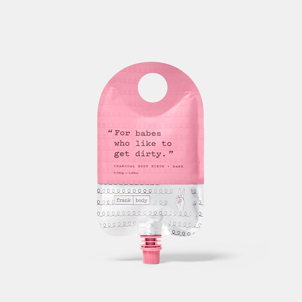 frank body Charcoal Body Scrub & Mask