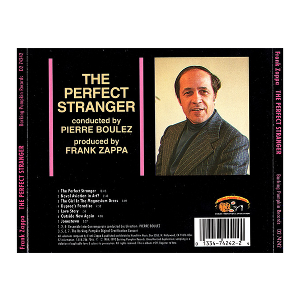 Frank Zappa Boulez Conducts Zappa – The Perfect Stranger And Other Chamber Works CD
