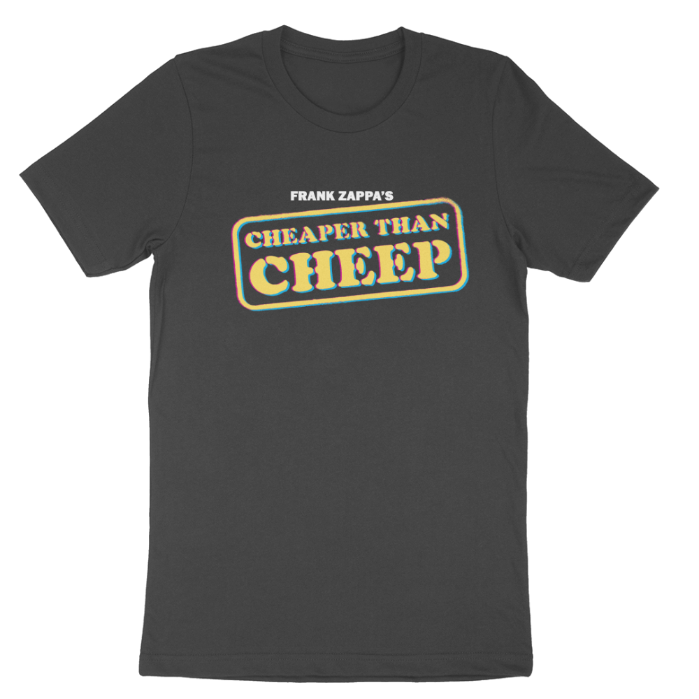 frank zappa Cheaper Than Cheep Black T-Shirt