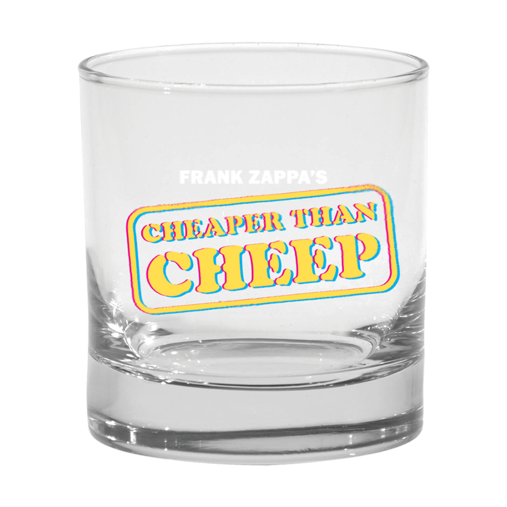 frank zappa Cheaper Than Cheep Whisky Glass