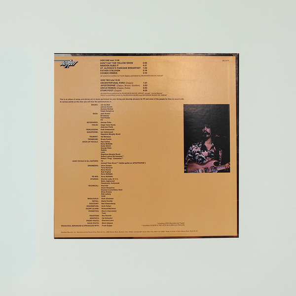 Frank Zappa Frank Zappa Apostrophe 1974 Promo LP