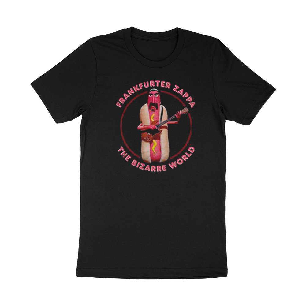 frank zappa Hot Dog T-Shirt (Black)