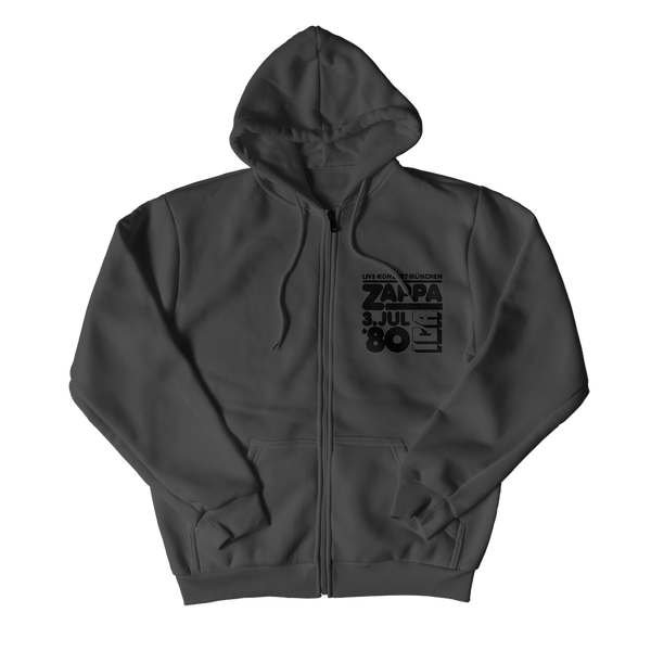 Frank Zappa Munich '80 Zip Hoodie
