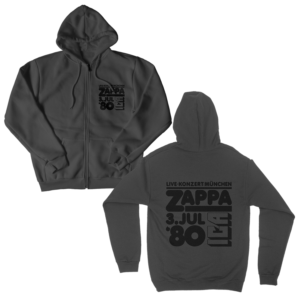 frank zappa Munich '80 Zip Hoodie