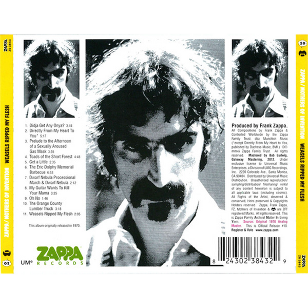 Frank Zappa Weasels Ripped My Flesh CD