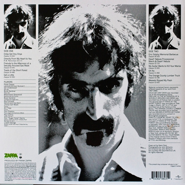 Frank Zappa Weasels Ripped My Flesh LP