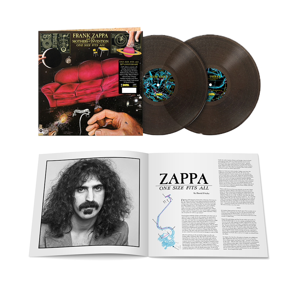 frank zappa One Size Fits All Limited Edition "Black Glitter" (2LP)
