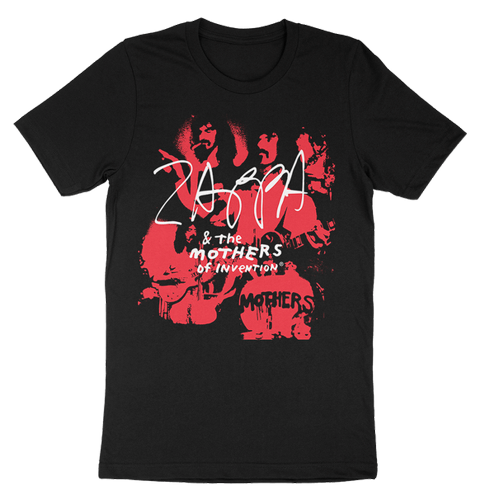 frank zappa Zappa & The Mothers of Invention Red Print T-Shirt