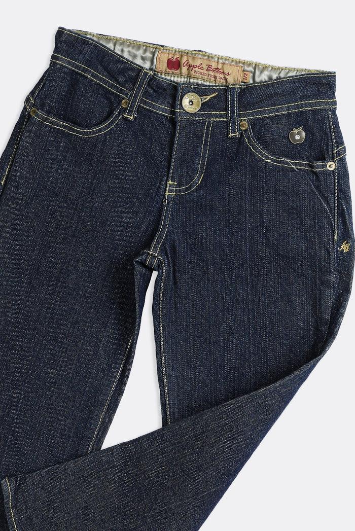 Frankie Deadstock Apple Bottom Classic Dark Wash Denim Capris - W25 W27