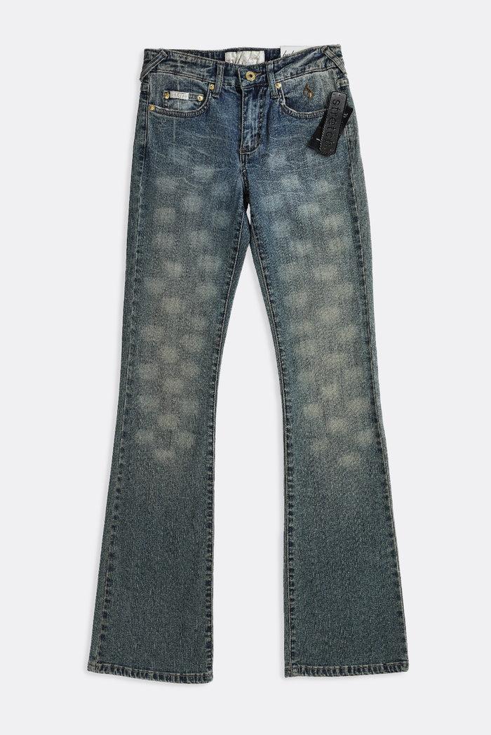 frankie Deadstock Baby Phat Checkered Denim Pants - W26 W28 W29 W31
