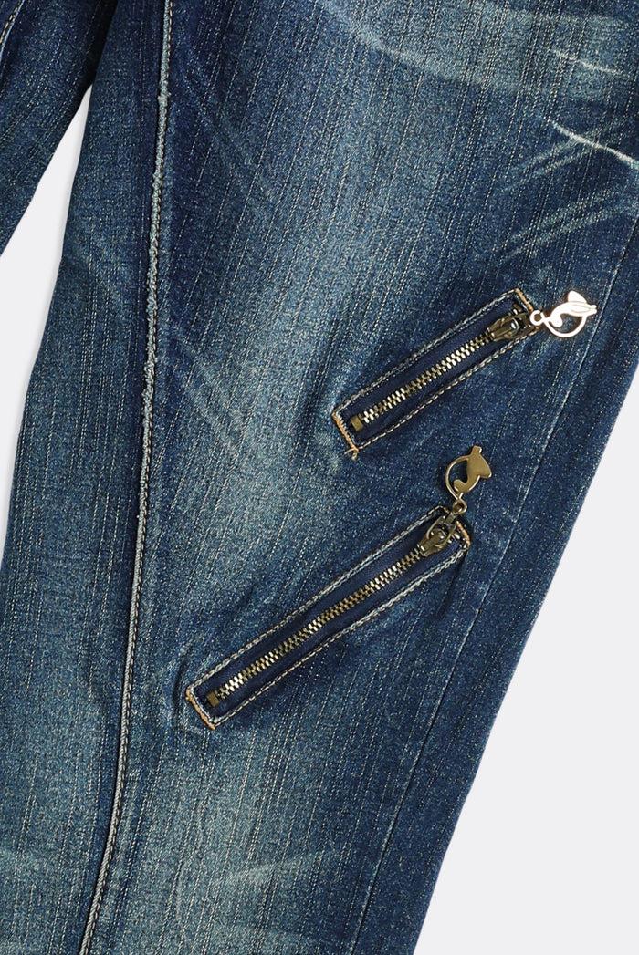 Frankie Deadstock Baby Phat Zipper Denim Pants - W28 W29 W30 W31