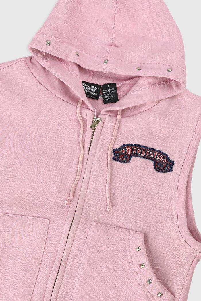 Frankie Deadstock Dragonfly Sleeveless Sweatshirt - L